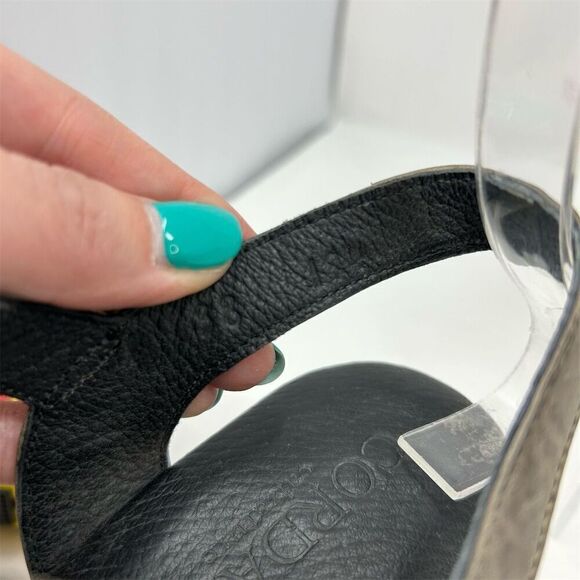 Cordani Brown Leather Slingback Heeled Studded Clogs Size 38 Closed Toe Sandals - Picture 14 of 14